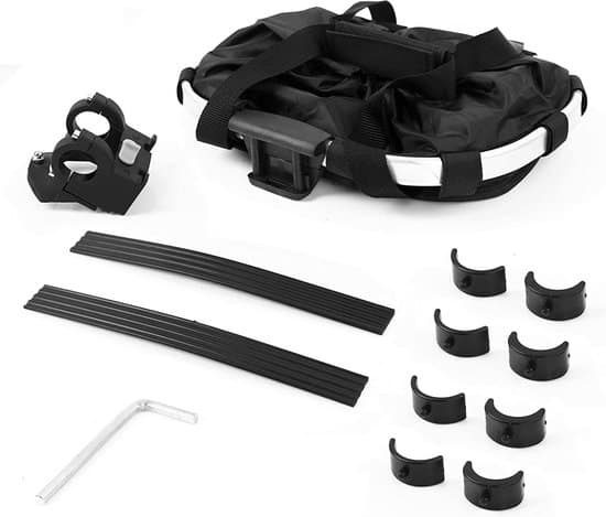 Fietsmand voor Hond Voorop - Zwart - Mand voorop Fiets - Fietsmand Hond Voorop - Hondenfietsmand - Afbeelding 2