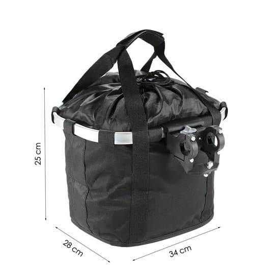 Fietsmand voor Hond Voorop - Zwart - Mand voorop Fiets - Fietsmand Hond Voorop - Hondenfietsmand - Afbeelding 6