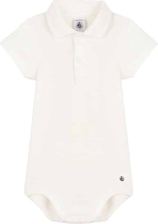 Petit Bateau Katoenen body met polokraagje en korte mouwen voor baby's Jongens Rompertje - Maat 92/98 - Afbeelding 4