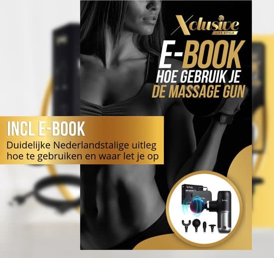 Xclusive-lifestyle® Mini Massage Gun - Professioneel - 4 Massagekoppen - Uiterst Stil (35db) - Zeer Krachtig - Sport en Relax Massage Apparaat -... - Afbeelding 5
