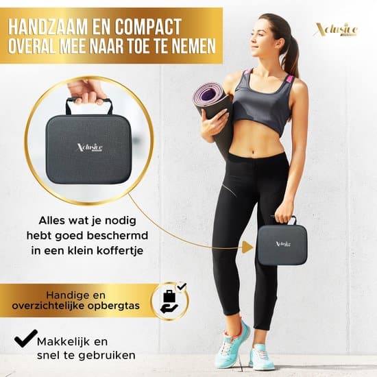 Xclusive-lifestyle® Mini Massage Gun - Professioneel - 4 Massagekoppen - Uiterst Stil (35db) - Zeer Krachtig - Sport en Relax Massage Apparaat -... - Afbeelding 6