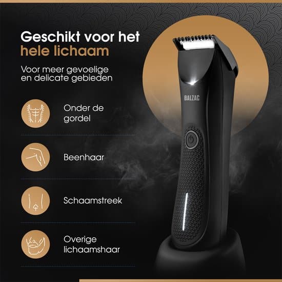 BALZAC™ Trimmer 2.0 - Bodygroomer Mannen - Manscaped - Gemaakt voor Schaamstreek - Haartrimmer - Waterdicht - Twee Standen - Afbeelding 3
