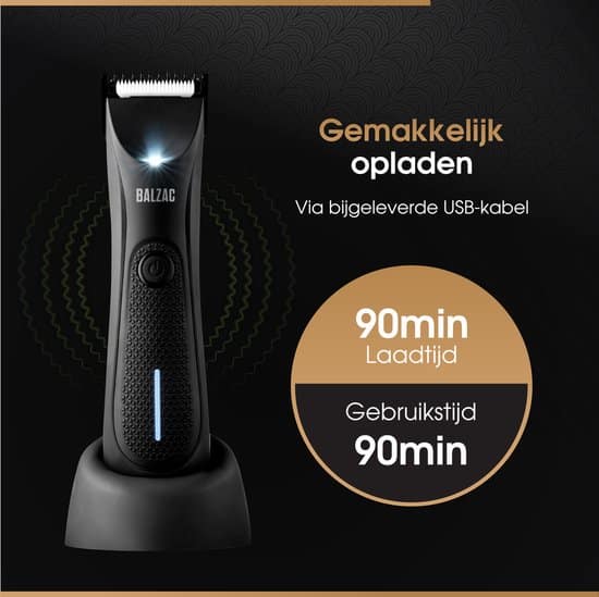 BALZAC™ Trimmer 2.0 - Bodygroomer Mannen - Manscaped - Gemaakt voor Schaamstreek - Haartrimmer - Waterdicht - Twee Standen - Afbeelding 4