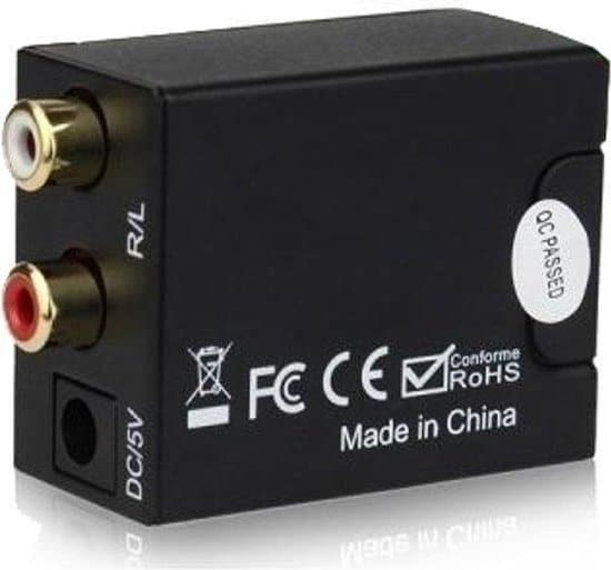 Garpex® Digitaal Optisch Naar Analoog Audio Converter - Coaxiaal - SPDIF - DAC - D2A - Digitaal Optisch Coaxiaal Toslink naar Analoog RCA Audio... - Afbeelding 6
