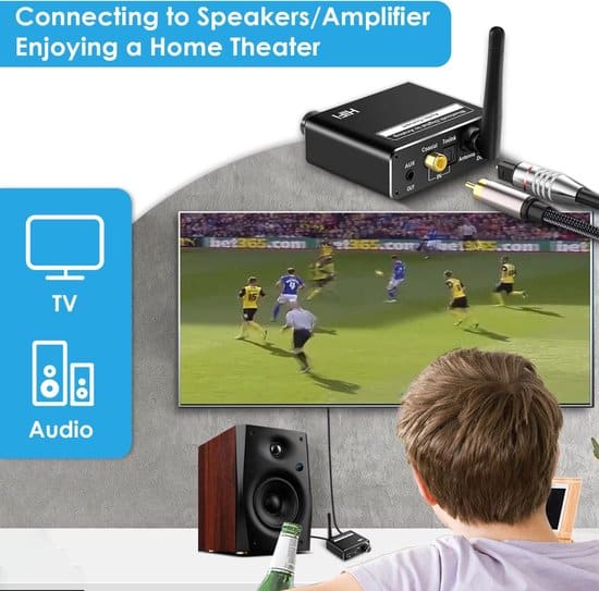 Sounix 192k Digitaal naar analoog audio converter - 3 in 1 BT 5.0 Receiver/Digitaal naar Analoog Conversie/U Disk Playback met Coaxiale Toslink... - Afbeelding 3