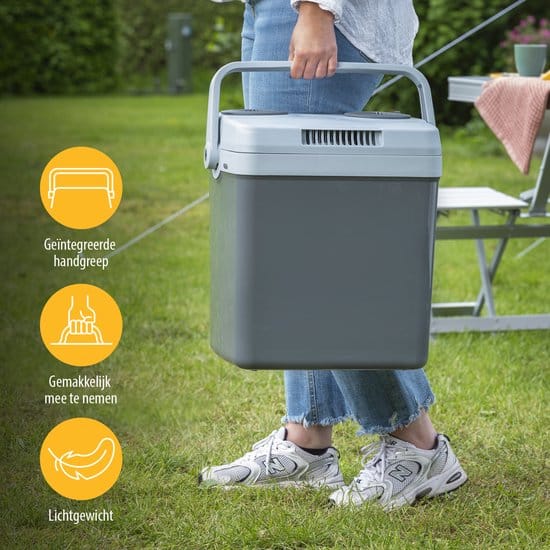Tristar Koelbox KB-7526 - 20L - Elektrisch - 12V Autolader en 230V Stopcontact - Koelt & Verwarmt - Grijs - Afbeelding 6