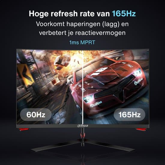 Dahua LM24-E230C - Curved Full HD VA Gaming Monitor - 24 inch - 165hz - 1ms - Inclusief DisplayPort kabel - Afbeelding 2