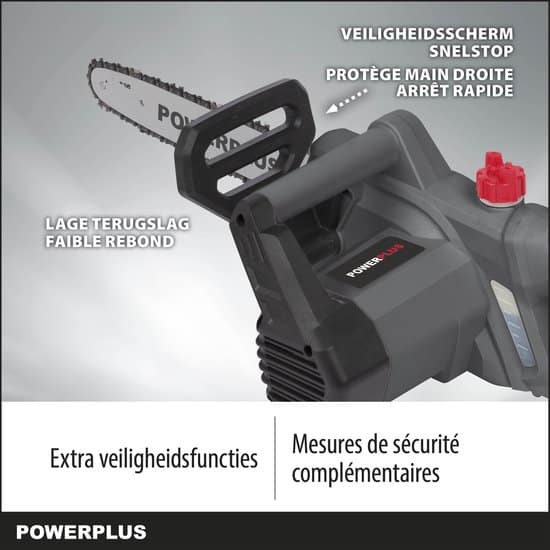 Powerplus POWEG10100 Elektrische kettingzaag - 2000W - Zwaardlengte 350mm - Automatische kettingsmering - Incl. 1x ketting en 1x zwaard - Afbeelding 5