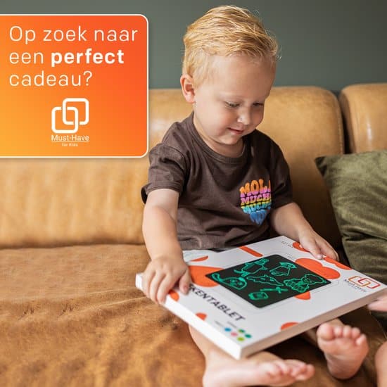 LCD Tekentablet Kinderen "Blauw" 8.5 inch Kleurenscherm - Kerstkado - Tekenen - LCD Tekenbord - Kleine Cadeautjes - Schrijfbord - Open Ended... - Afbeelding 3