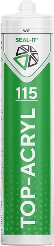 Seal-it 115 Top-Acryl overschilderbaar afdichtings- en vulmateriaal voor binnen en buiten Wit