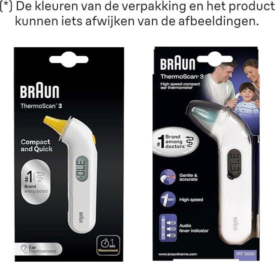 Braun ThermoScan 3 - Lichaamsthermometer - Afbeelding 5