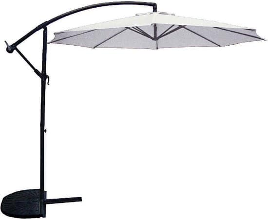 SenS-Line Menorca zweefparasol rond - Ø 300 cm - Ecru - Afbeelding 2