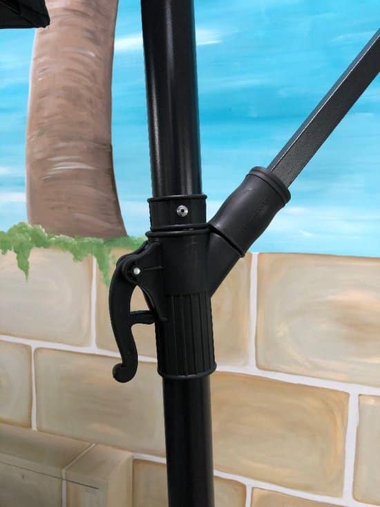 SenS-Line Menorca zweefparasol rond - Ø 300 cm - Ecru - Afbeelding 3