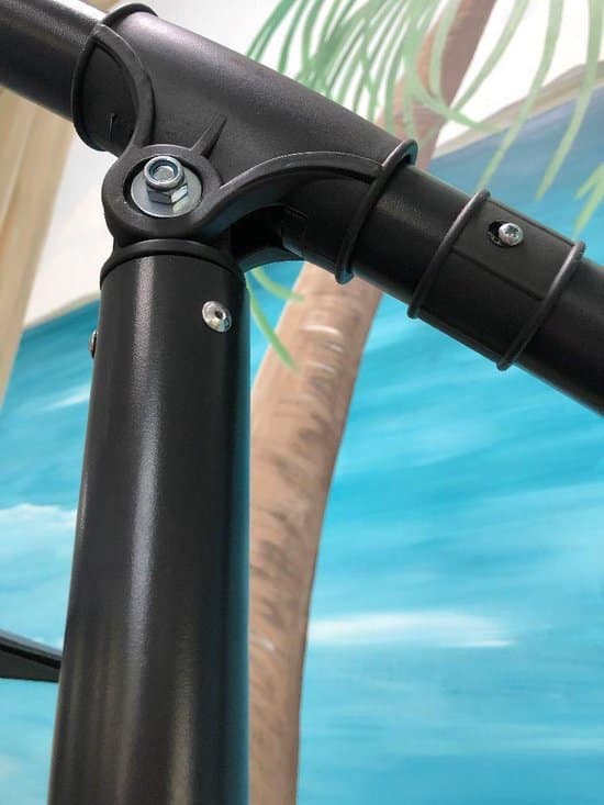 SenS-Line Menorca zweefparasol rond - Ø 300 cm - Ecru - Afbeelding 4