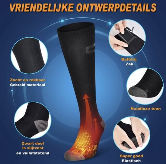 Verwarmde Sokken - Elektrische Sokken - sokken - Elektrische Verwarmde Sokken - Maat 41-46 - Afbeelding 2
