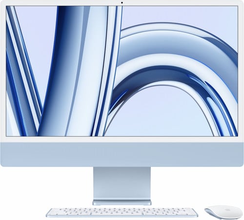 Apple iMac 24" (2023) M3 (8 core CPU/10 core GPU) 16GB/256GB Blauw QWERTY