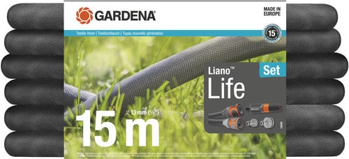 Gardena Textielslang Liano Set 15m Spuit - Afbeelding 4