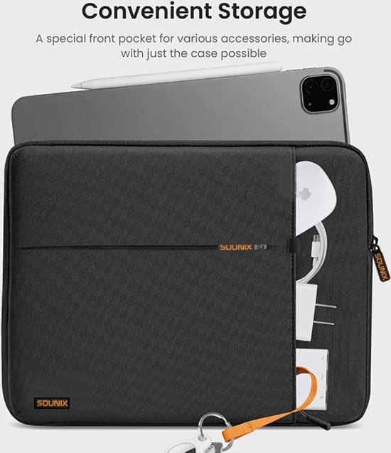 Sounix Laptophoes - 15/15.6 inch - Laptop tas - Laptop hoes - Laptop sleeve - Zwart - Afbeelding 4