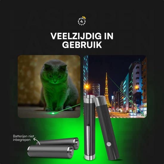 Twenty4seven® Professionele Laserpen - klasse II - Laserlampje - Laserpointer Kat - Laser - Dierenspeelgoed - Afbeelding 5