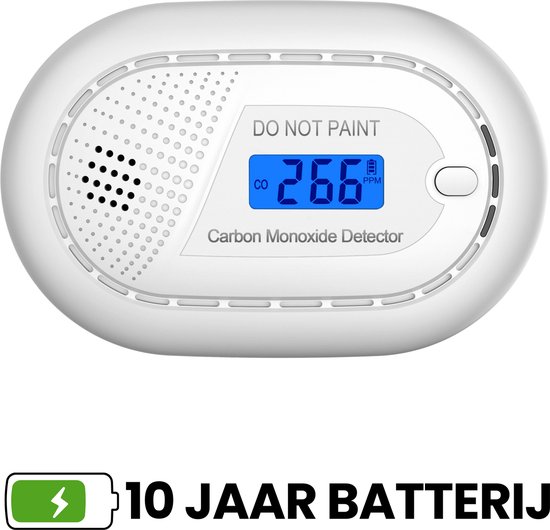 Aroha Safety Pro Koolmonoxidemelder - CO melder met 10 jaar batterij - Draagbare... | bol
