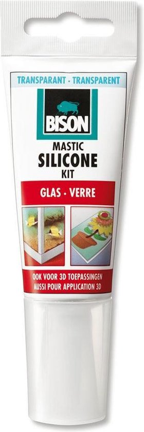 Bison Siliconenkit Glas Transparant