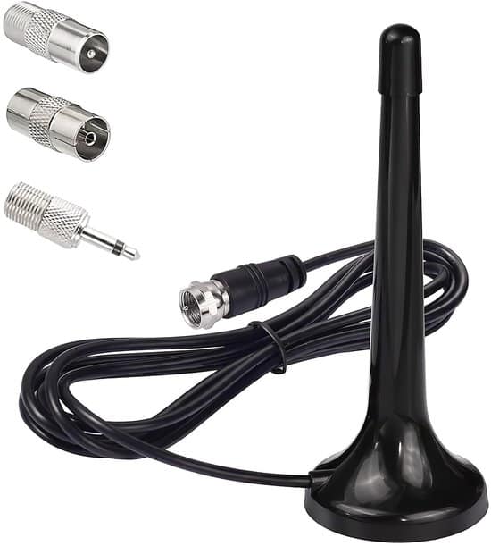 Ynkkvre - Indoor DAB-radioantenne voor Hifi-systeem - Digitaal Radio Antenne - Uitschuibaar - 3 meter kabel - Magnetische basis - Voor FM/DAB ontvangst