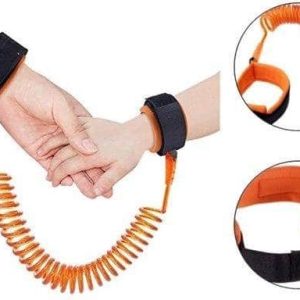 2,5 Meter Oranje Polsband Riem Kinderen - Anti wegloop kindertuigje - Flexibele en Elastische Looplijn Peuter