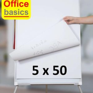 5 x Flipoverpapier Office Basics - 50 vel - 65 x 100 cm - blanco