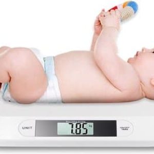 A&K Baby Weegschaal - Digitaal - Multifunctioneel - Babyweegschaal - Inclusief batterijen – Personenweegschaal - Dierenweegschaal - Wit