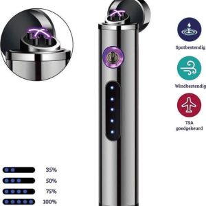 Allkinds Oplaadbare Elektrische Aansteker - USB Plasma Aansteker - Duurzaam - Windbestendig - Zwart
