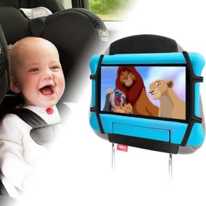 Auto Hoofdsteun Siliconen Tablet Houder voor Kinderen Achterbank, Compatibel met iPad, iPad mini/Air/Pro, Switch, Galaxy Tabs