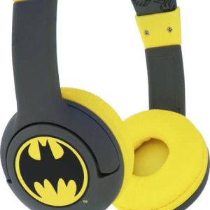 Batman - kinder koptelefoon - volumebegrenzing - verstelbaar - comfortabel (zwart/geel)