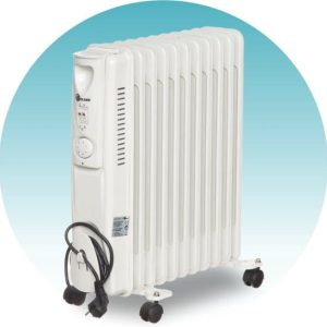 Bellus - Oliegevulde Radiator Elektrisch - Olieradiator 2000 watt – Oliegevulde radiator - Elektrische Kachel - Wit