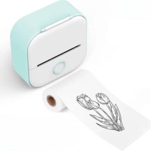 Beste Koopjes NL - Mini printer voor Smartphone - Het Perfecte Cadeau Voor Je Tienerkinderen - Thermal printer - Foto & Label Printer - Inc. 1...
