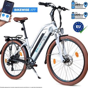 Bluewheel 26 inch dames e-bike - EU-conform - lithium ionen accu - 7 Shimano versnellingen - elektrische fiets BXB85