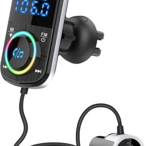 DINTO® Bluetooth FM transmitter BC71 - Auto Lader - Carkit - Handsfree - USB 3.0 - MP3 - SD Kaart - Snel Lader - Bluetooth Audio Receiver