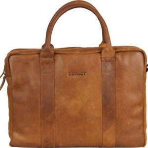 DSTRCT Limited Leren Laptoptas - 15,6 inch - Bruin