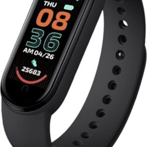 E&CT Trading - Zwart Smartwatch M6 - Temperatuurmeter - Activity Tracker voor Dames - Heren - Bloeddrukmeter - Polsband - Hartslagmeter