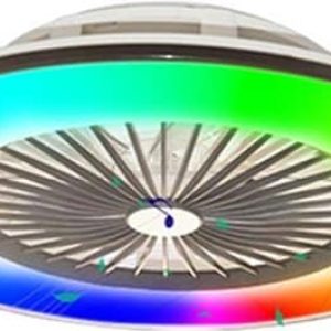 Fundigo - plafondlamp - met ventilator - LED - Ventilator lamp - Slimme lamp - Appbesturing - iOS & Android - 2.4 Ghz WiFi - RGB Licht