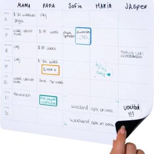 Greenstory - Sticky Whiteboard - Planbord week familie - Groot