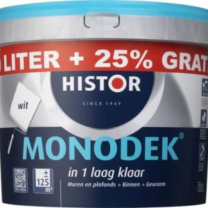 Histor Monodek Muurverf - 12,5 liter - Wit