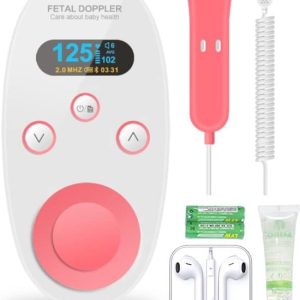 Hunnybunny® Doppler Incl. Ultrasound Gel, Oortjes & Batterijen – Baby Hartje Monitor – Volledige set