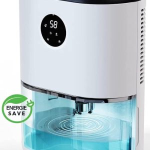 AG330 Luchtontvochtiger En Luchtreiniger - Dehumidifier - Tot 1L Per Dag Ontvochtiging 35m2 Grote Watertank 27l Capaciteit Energiezuinig Verlichting 7 Kleuren Voor Huis Kamer Badkamer Kelder