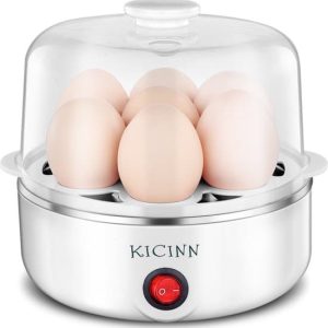 Kicinn Elektrische Eierkoker - Geschikt voor 7 eieren - Wit