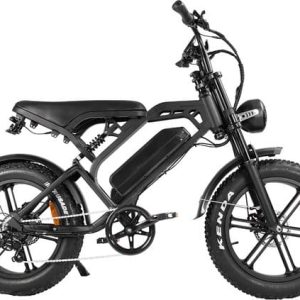 Kick&Move - V20 - 2024 model - Hydraulische remmen - Zwart - Elektrische Fatbike - Fatbikes - E-Bike - 25 km/u - 250W - 7 Versnellingen - Compleet...