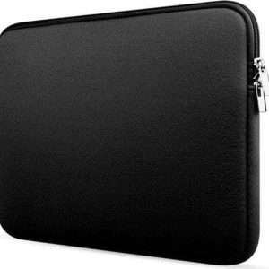 Laptop sleeve Waterdichte laptoptas - Dubbele Ritssluiting - Soft Touch - Laptophoes - 15.6-inch - Extra bescherming (Zwart)