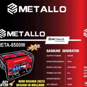 METALLO – AGGREGAAT OP BENZINE-8500W – 38KG – 220/380V