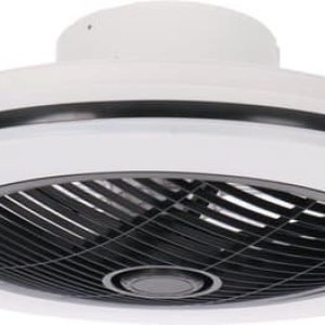 Moderno LED Plafondventilator met verlichting - Dimbaar met afstandsbediening - Zwart/Wit