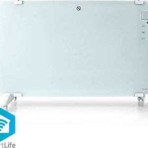 Nedis SmartLife Convectorkachel - Wi-Fi - Geschikt voor badkamer - Glazen Paneel - 2000 W - 2 Warmte Standen - LED - 15 - 35 °C - Instelbare...