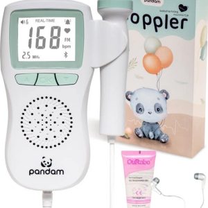 Pandam Doppler Baby – Baby Hartje Monitor – Echo Apparaat - Hartslagmeter - Fetal Hartslag Luisteren – Zwangerschap Cadeau Vrouw